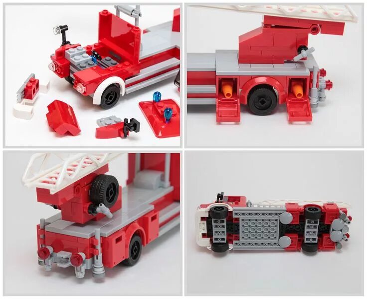 Пожарные самоделки 1959 Mercedes L 322 Fire Ladder Truck... in 2023 Lego fire, Lego cars, Lego city