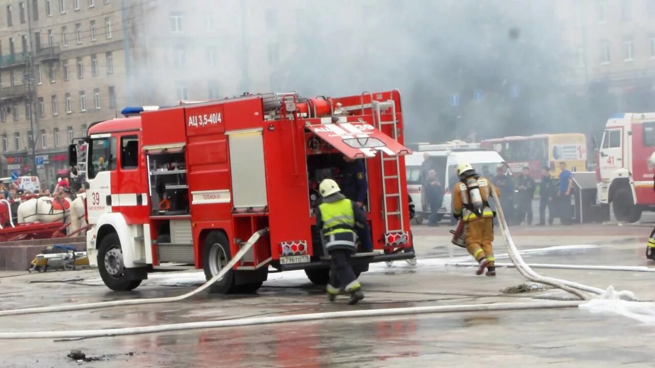 Пожарные спб фото День пожарной охраны Московского района Санкт-Петербурга - 2016. - YouTube