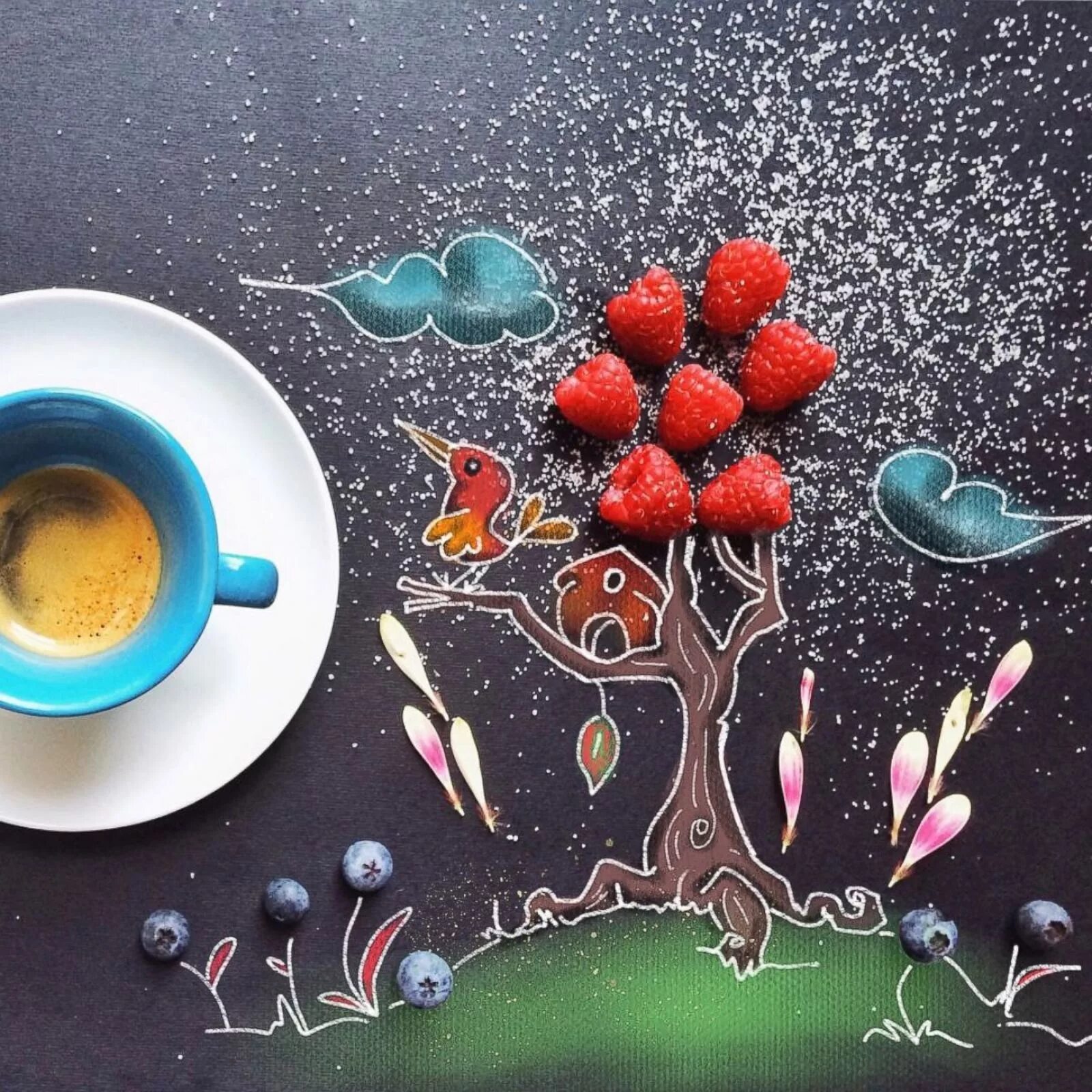 Пожелание доброго утра картинки необычные креативные Whimsical Morning Coffee Drawings - ABC News