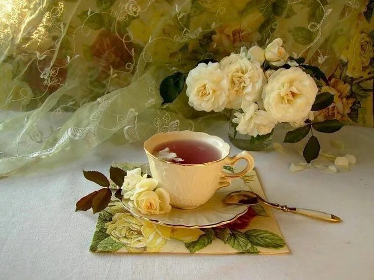 Пожелание доброго утра красивые картинки старинные Pin de Rossy Olies em Tardes de té... Ideias para o chá, Jarros, Mesa de café da