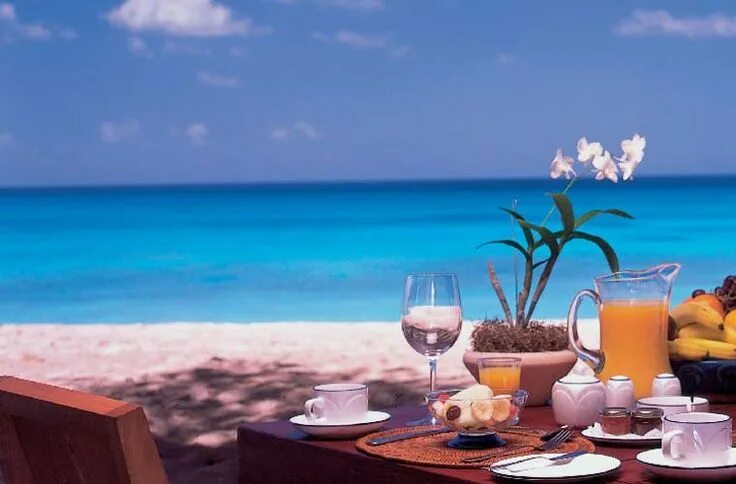 Пожелания хорошего дня картинки море breakfast on the beach Buongiorno, Buongiorno immagini, Immagini