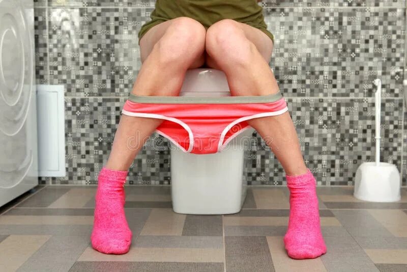 Пожилые бабы ссут в туалете фото Panties of Woman Which Sits on Toilet Bowl Stock Image - Image of mast, legs: 84