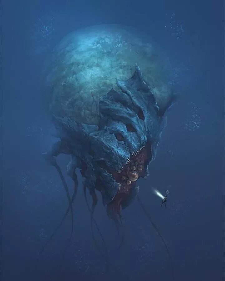 Пожиратель морей фото Pin by Kyra McCune on Drawing Dark fantasy art, Lovecraftian horror, Creature co