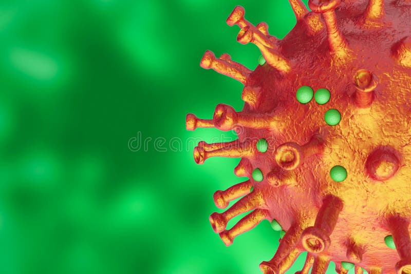 Позитивная картинка коронавируса 3D Rendering of Corona Virus As Pandemic Stock Illustration - Illustration of pa