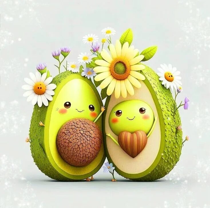 Позитивные картинки новые Pin on Luci Cute food art, Cute animal clipart, Cute cartoon pictures