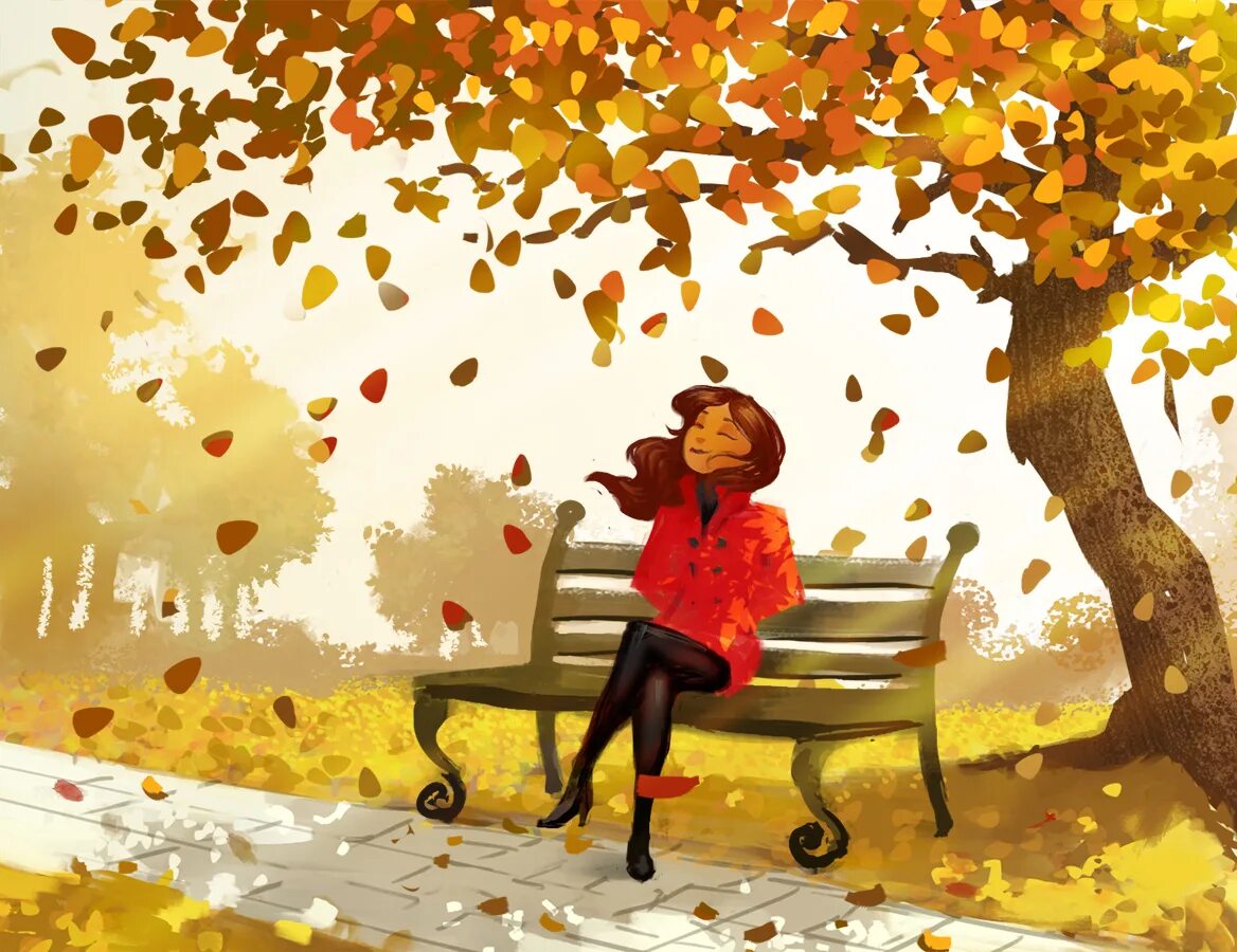 Позитивные картинки про осень Autumn :: Behance