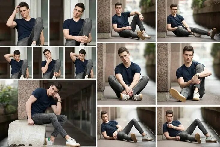 Позы для фото у здания Professional Photography Poses for Men