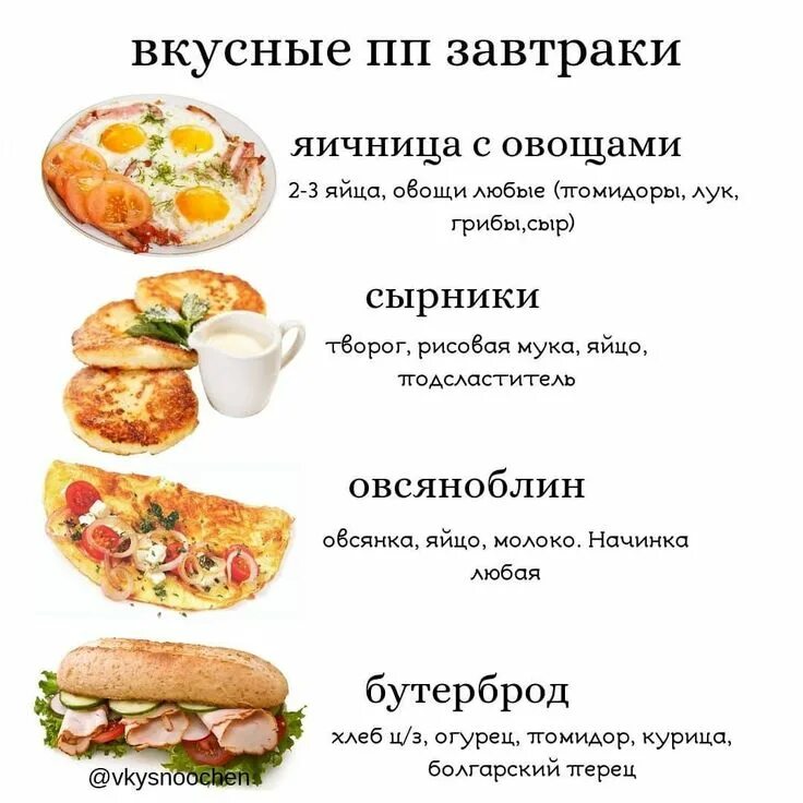 Пп меню рецепты с фото простые ПП РЕЦЕПТЫ в Instagram: "4 вкуснейших пп завтрака . Девочки, небольшая просьба, 