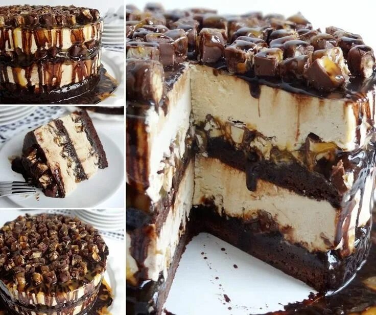 Пп торт сникерс рецепт с фото пошагово How to DIY Heavenly Snickers Ice Cream Cake Desserts, Ice cream cake, Ice cream 