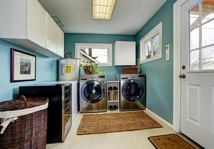 Прачечная дома интерьер FlexiSnap Panneaux d'accès aimantés Laundry room paint, Laundry room storage, La