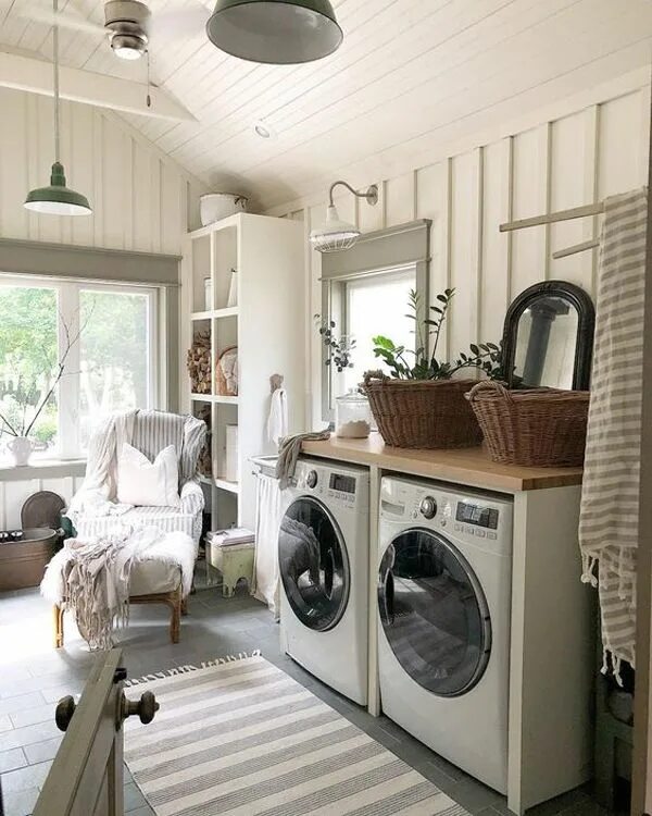 Galvanized Laundry Organization System Laundry room design, Laundry room renovat