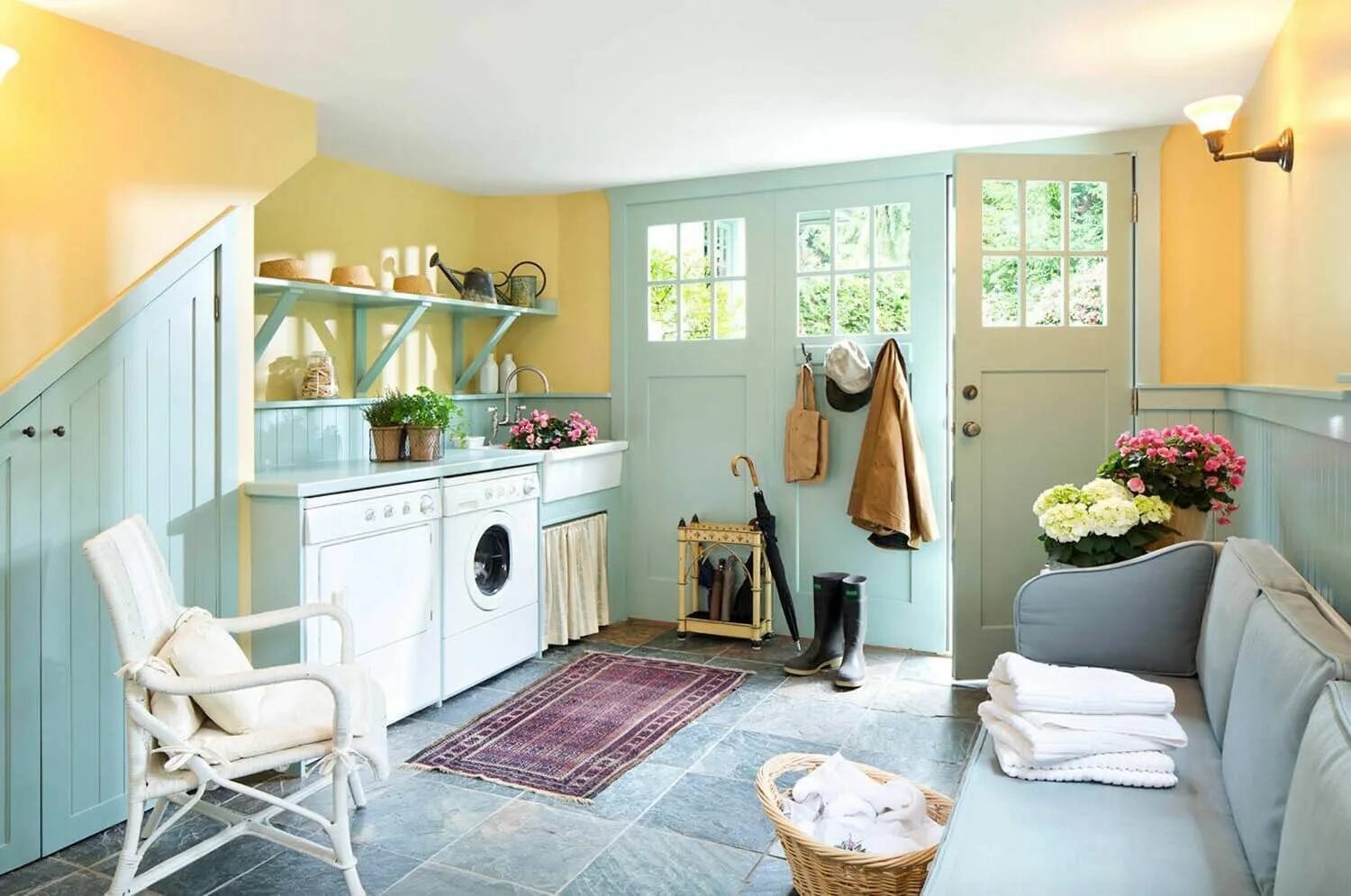 Прачечная дома интерьер 30+ Stunning Farmhouse Laundry Room Designs & Ideas For 2023 Blue laundry rooms,