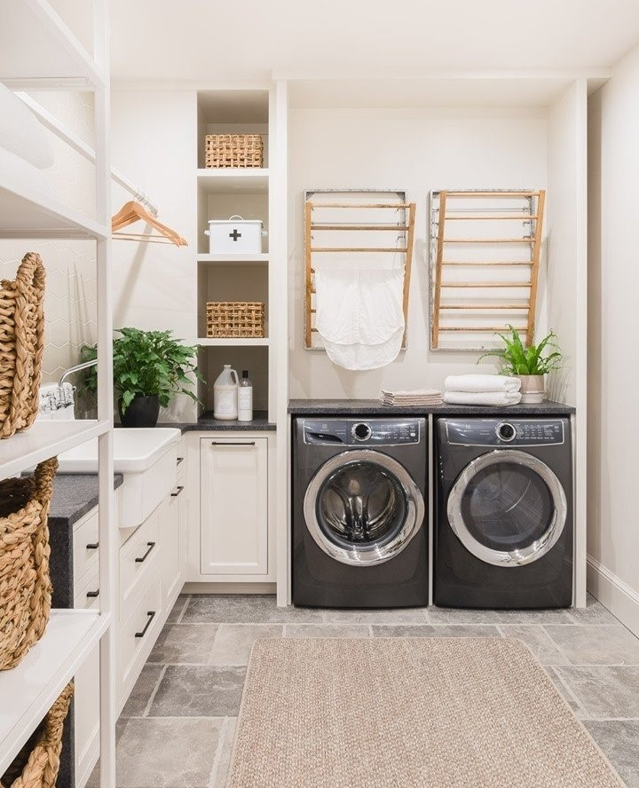 Прачечные комнаты в частном доме фото Pottery Barn on Instagram: "Give your laundry room a facelift with functional, s