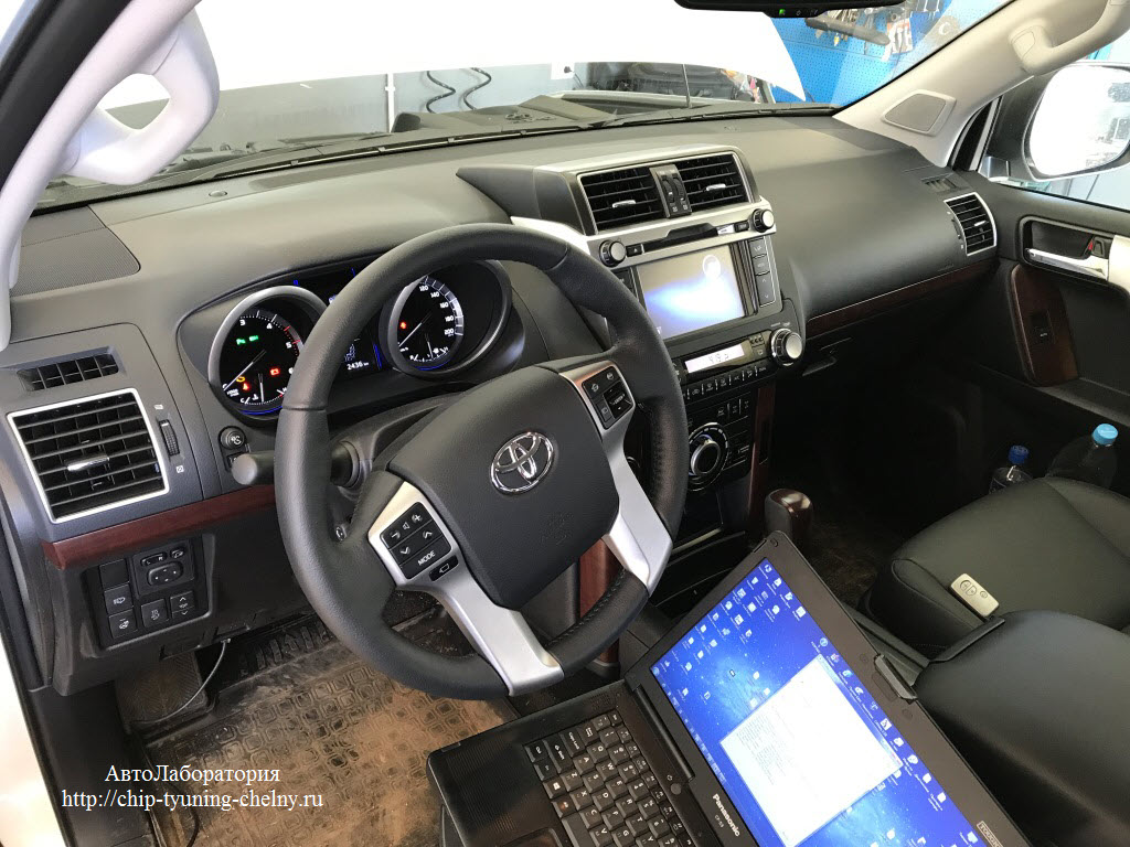 Прадо 150 2.7 чип тюнинг тойота диагностика Чип-тюнинг Toyota Land Cruiser Prado 150 2.8L 177 HP 2017г - Чип-тюнинг Набережн