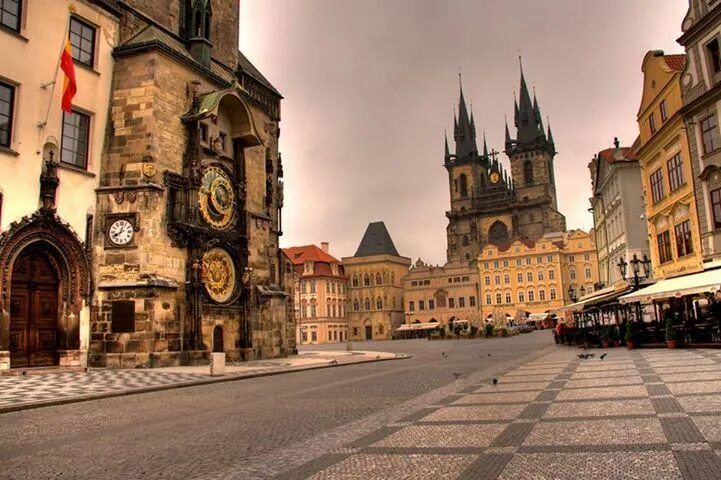 Прага достопримечательности фото Old Town is a medieval settlement of Prague, Czech Republic. It was separated fr