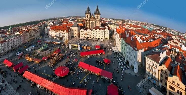 Прага фото площади Czech Republic, Prague, Old Town, area. Church of Our Lady befor Stock Image , #