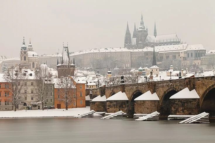 Прага зимой фото Prague In general travellers visit the city of Prague, as it is the main destina