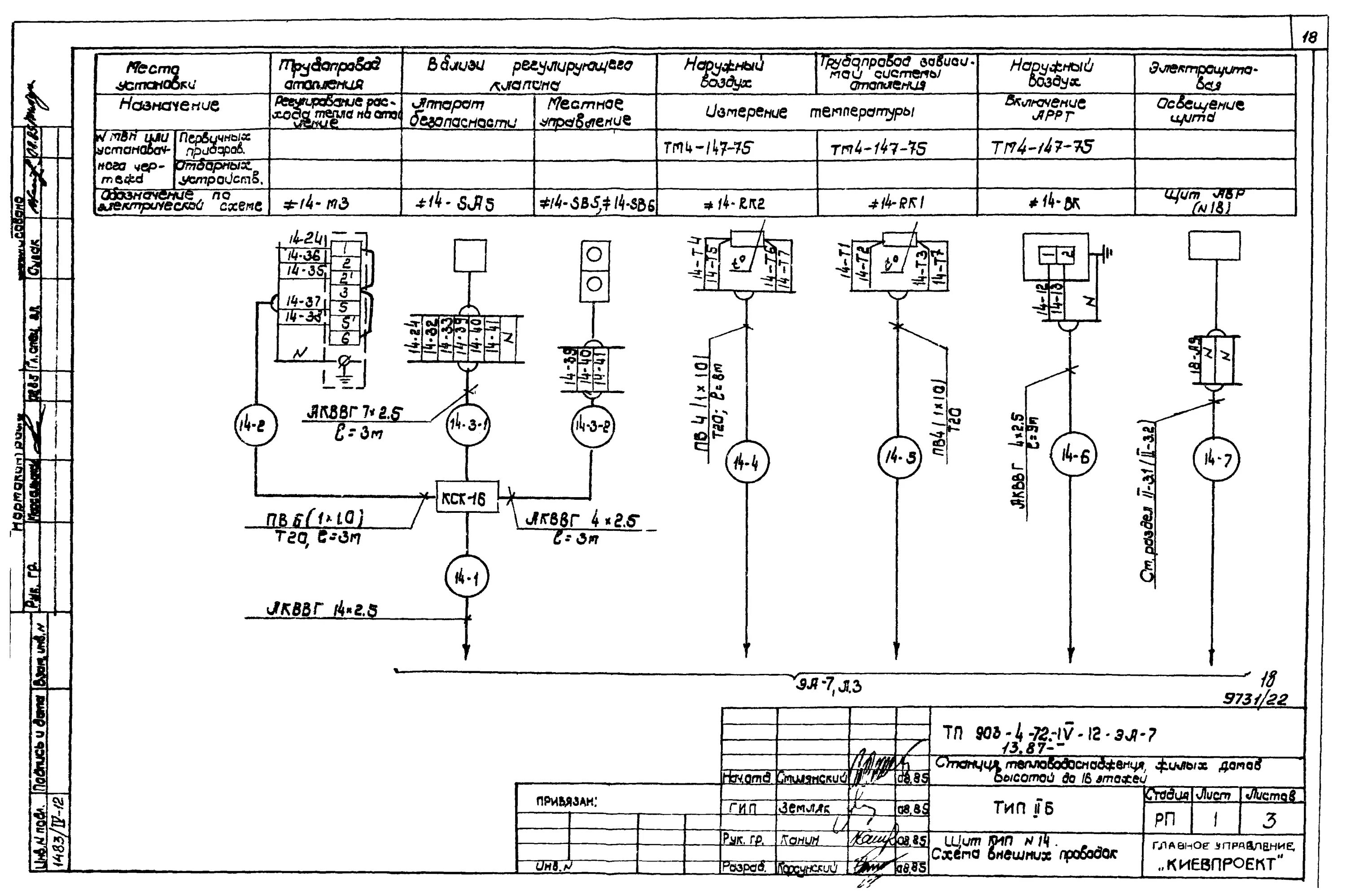 Практическая электрические схемы Скачать Типовой проект 903-4-72.13.87 Альбом IV. Раздел IV-12. Низковольтные ком