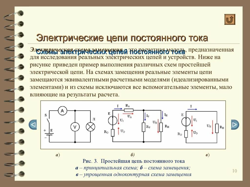 Практическая работа электрические схемы Режим работы электрической цепи, то есть ее электрическое состояние, определяетс