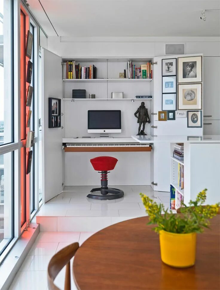 Практичный интерьер дома Decoração de home office: 20 ideias para você montar um lindo escritório em casa