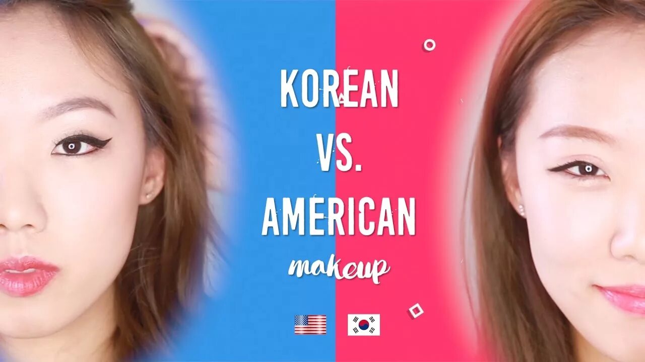 Правила корейского макияжа Korean Makeup vs American Makeup Tutorial style (Western Makeup) I differences 한