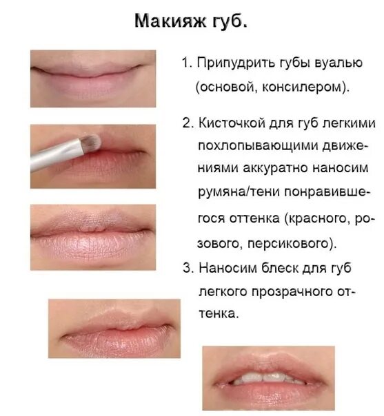 Правила макияжа губ Apply makeup to your lips. 2022 Магазин Квартал ВКонтакте