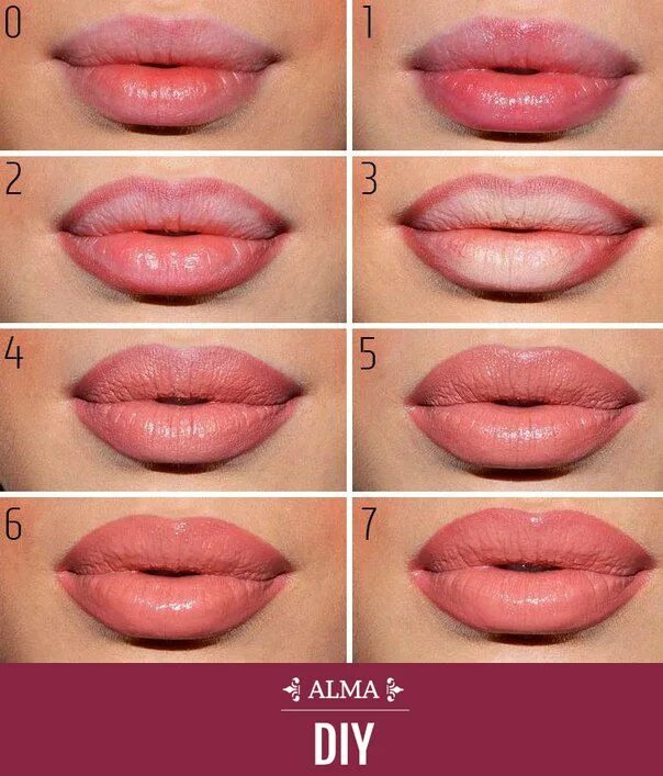 Правила макияжа губ DIY ALMA Para lograr un efecto único en tus labios necesitas humectarlos con bri