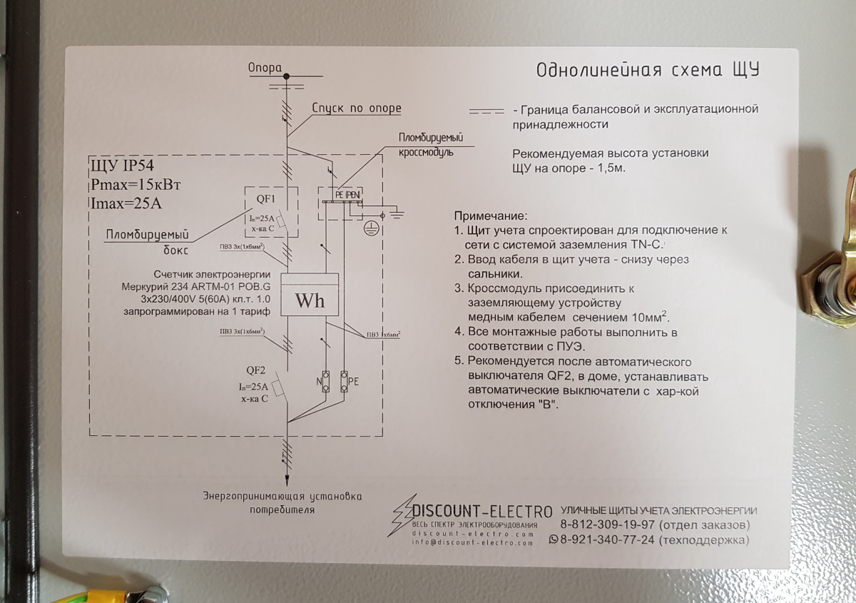 Правила подключения к сетям электроснабжения частного дома Щит учета электроэнергии SMART с модемом на опору дом 15 кВт 380В- купить в Диск