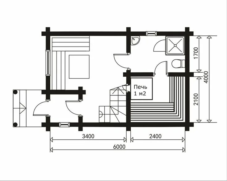 Правильная баня планировка Красивая баня 4х6 со вторым этажом на Доброй бане Дом, Планировки, Проекты домов