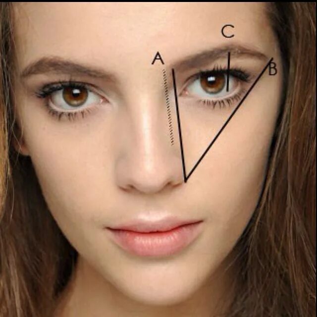 Правильная форма бровей фото How to find your perfect eyebrow shape - Hair Romance Perfect eyebrows, Perfect 