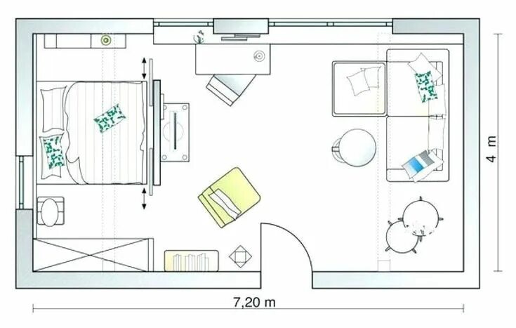 Правильная планировка детской комнаты Floor Plan Furniture Symbols Bedroom Design Elements Carlyray Architectures Inte