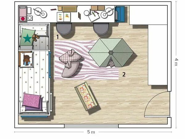 Правильная планировка детской комнаты Un dormitorio de ensueño Dormitorio de ensueño, Diseño de habitación de niños, D