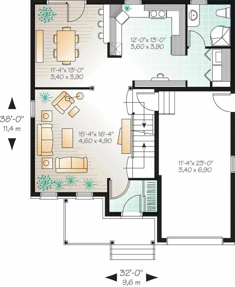 Правильная планировка дома Layout House floor plans, Small house plans, Apartment floor plans