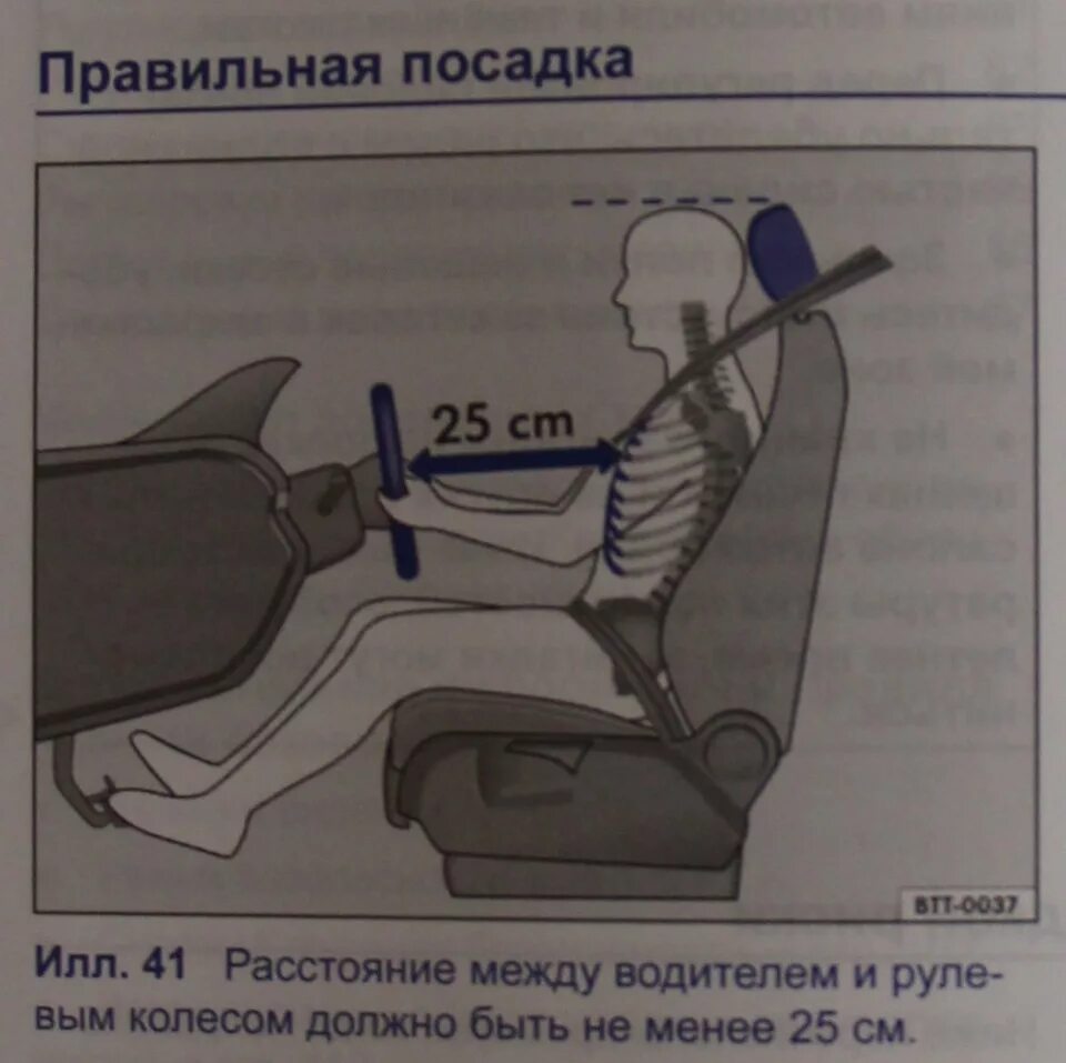 Правильная посадка за рулем автомобиля фото Правильная посадка. Читаем мануал. - Volkswagen Tiguan (1G), 2 л, 2014 года набл
