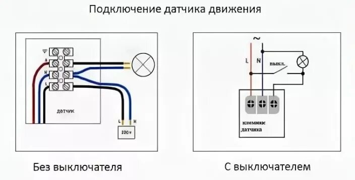 Правильная схема подключения датчика движения 5 проводного Схема подключения датчика Bel-Okna.ru