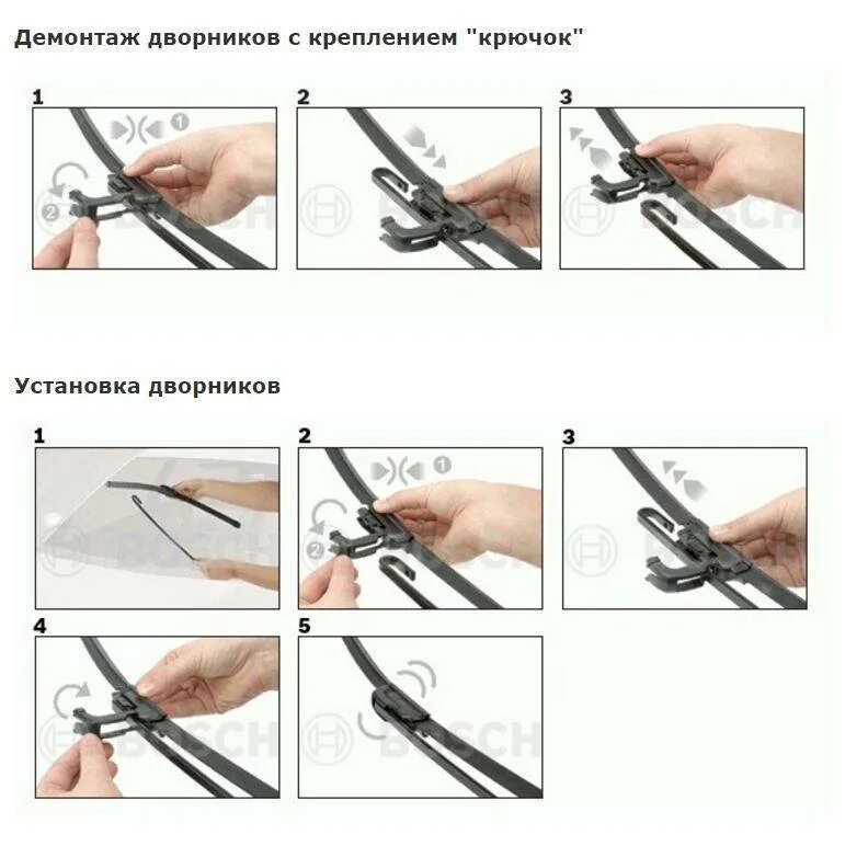 Правильная установка бескаркасных дворников фото Щетки стеклоочистителя SWF VisioNext бескаркасные для Honda Stream (2001-2005) №