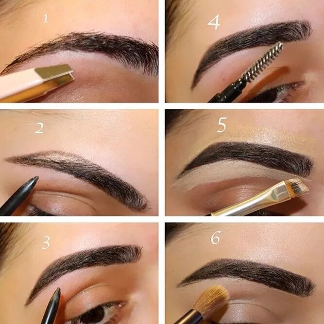 Правильно красить брови карандашом фото How To Do Makeup - Step By Step Tips For The Perfect Look Eyebrow makeup, Perfec