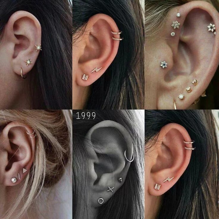 Правильно проколотые уши фото Pin von Mi auf Acessórios Ohrringe piercing, Ohrringe, Piercing