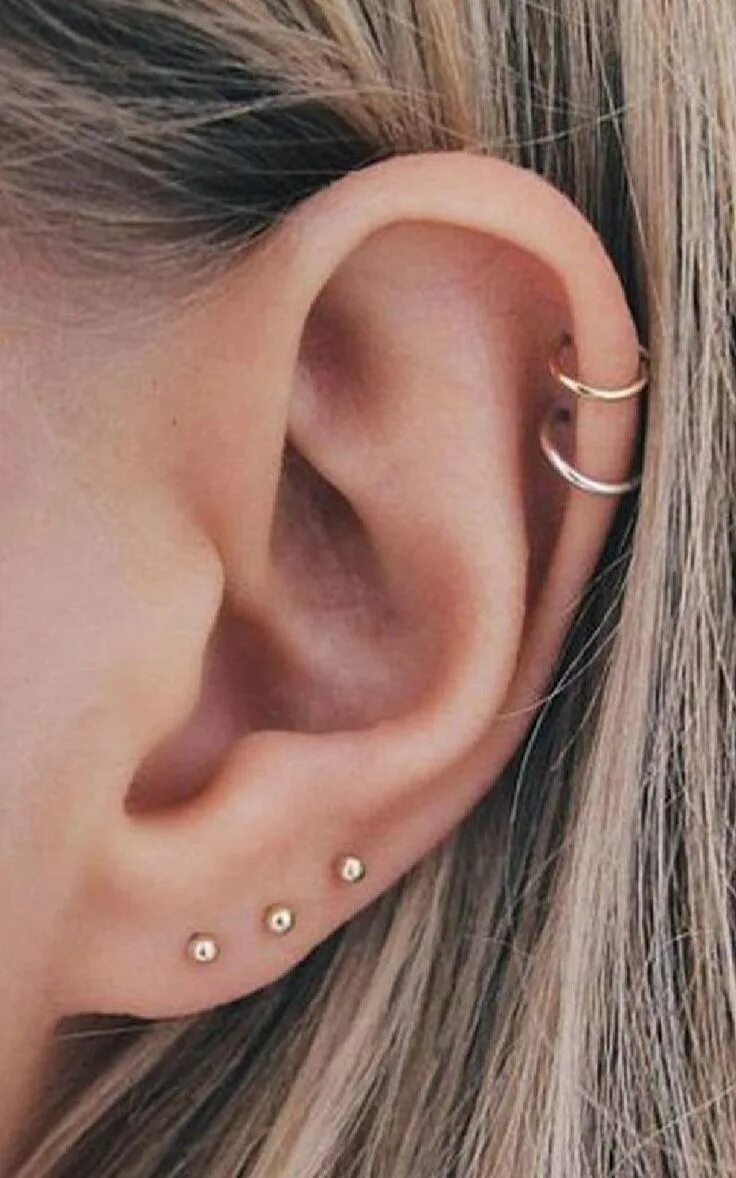 Правильно проколотые уши фото Pin su pircing