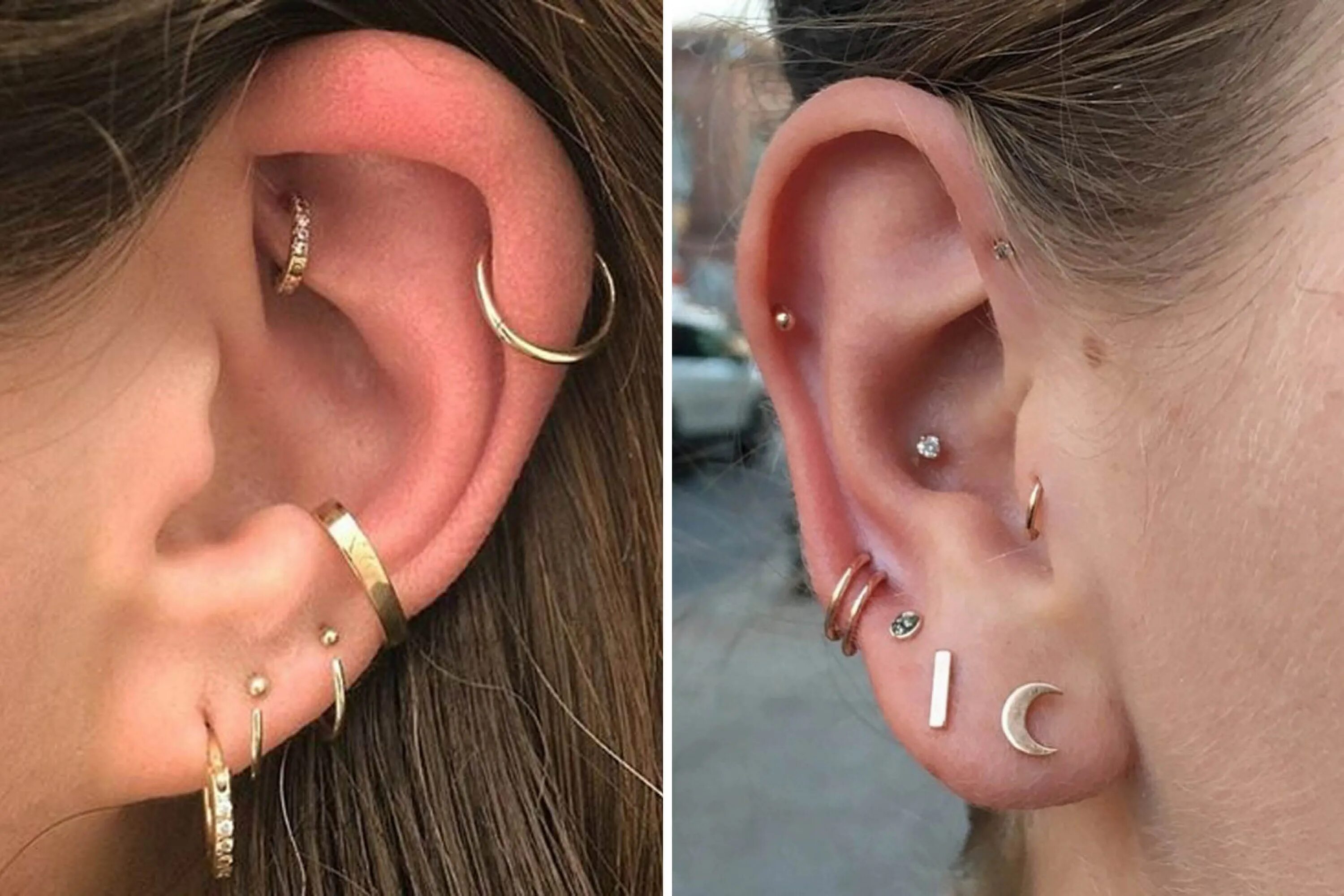 Правильно проколотые уши фото Sale best ear piercing styles is stock