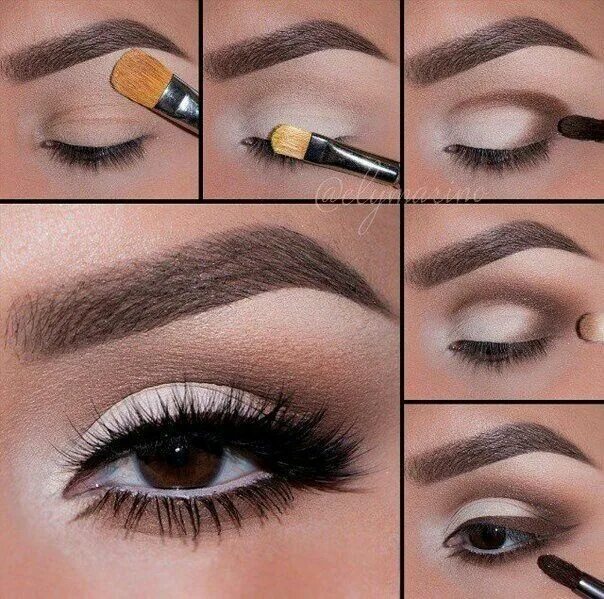 Правильно сделать макияж пошагово Макияж Neutral eye makeup, Eye makeup steps, Eye makeup tutorial