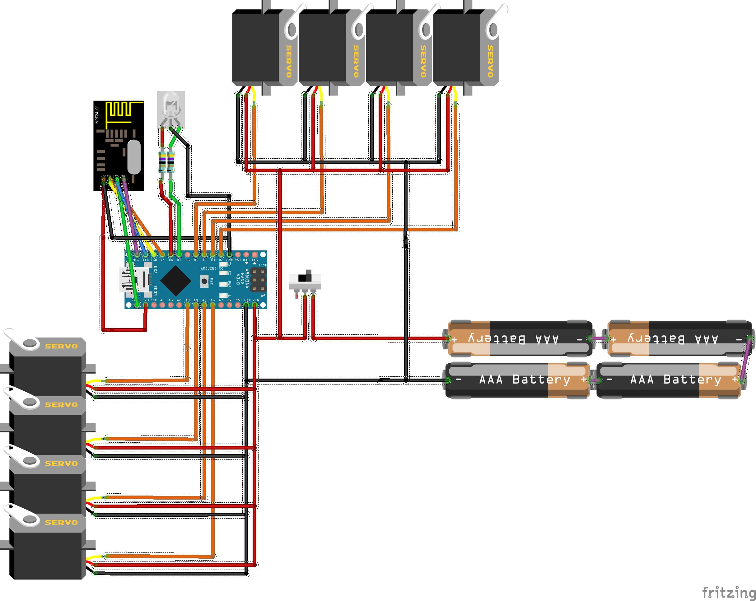 Правильное подключение 6 сервомоторов Project logs * Tension Biped - A new take on a 9g Servo Walker * Hackaday.io Ard