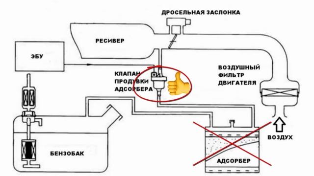 Правильное подключение адсорбера Как правильно удалить, отключить адсорбер? Что будет если убрать адсорбер? - смо