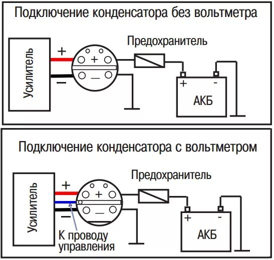 Правильное подключение конденсатора Конденсатор DLS Power Cap 1F ⏩ Цена, купить недорого Украина - в Киеве, Харькове