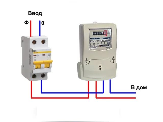 Правильное подключение однофазного счетчика электроэнергии Ответы Mail.ru: Подсоединение электросчетчика на даче