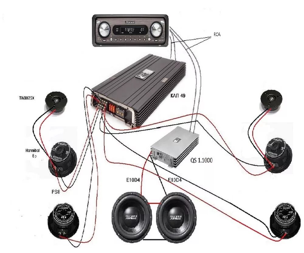 Правильное подключение рупоров к усилителю SPL WARS