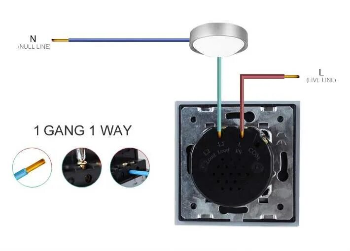Правильное подключение сенсорного выключателя Сенсорный выключатель света livolo. как подключить сенсорный выключатель света 2