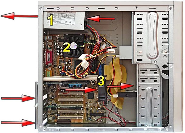 Правильное подключение системного блока Как снизить шум системного блока компьютера?