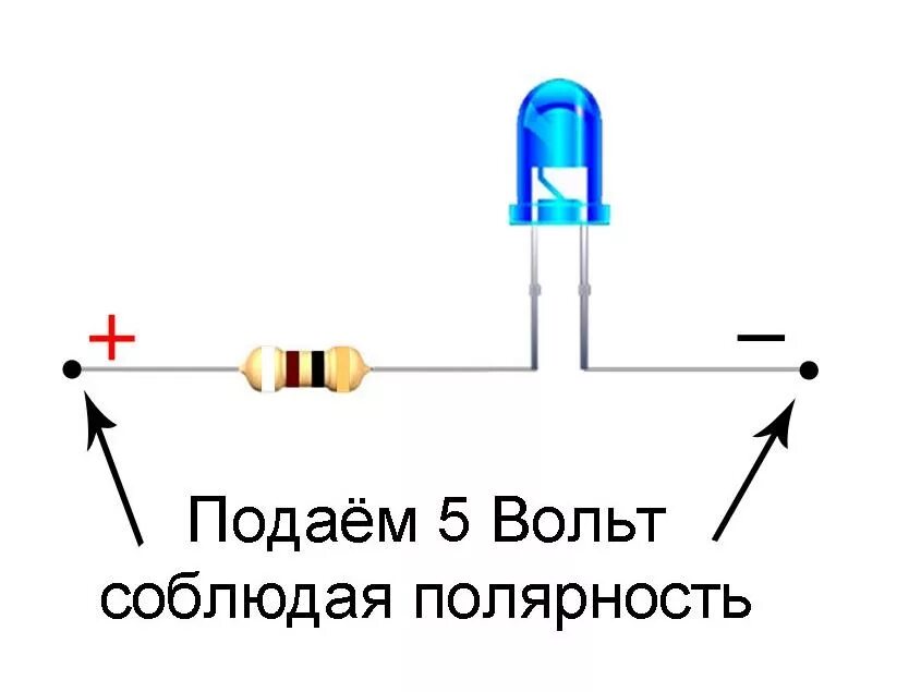 Правильное подключение светодиода к 5 в Светодиоды - Chery Tiggo, 2,4 л, 2007 года электроника DRIVE2