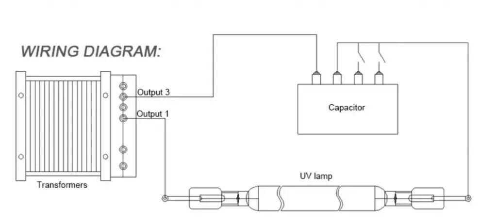 Правильное подключение ультрафиолетовой лампы пятиватной Трансформатор для ультрафиолетовой лампы купить